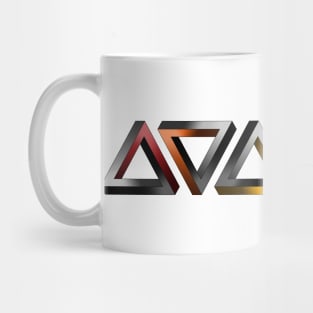 LGBT Ally Pride Flag Colored Twisted Triangles Optical Illusions Mug